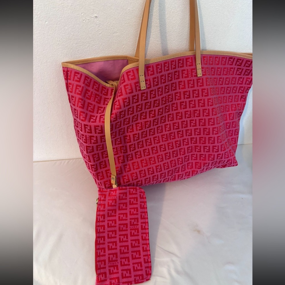 FENDI Zucchino roll tote bag